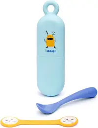 Set Suport+lingurita+clips Bavetica Blue 3157843