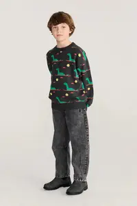 Bobo Choses pulover pentru copii din bumbac Lake Monster