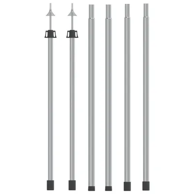 vidaXL Stâlpi telescopici pentru prelată, 2 buc., 102-260 cm, aluminiu