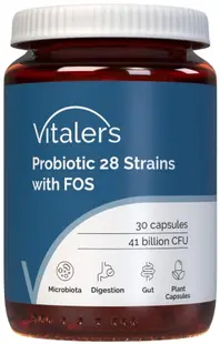 Vitaler's Probiotic 28 tulpini + Prebiotic FOS, 30 capsule