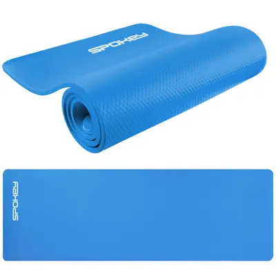 Saltea fitness Spokey Fluffy, grosime 1 cm, Albastru, Albastru, 180x60 cm