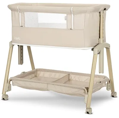 Mini pătuț 2 în 1 Lorelli Premium - Layla, Beige