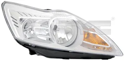 Far dreapta (H1 H7, reglaj electric, cu motoras, fundal cromat) FORD FOCUS II