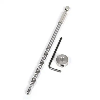Set burghiu, inel si cheie imbus pentru gaurire la unghi in lemn Kreg KJD-DECKBIT, 3 piese