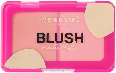 Vivienne Sabó Duo de fard de obraz Naturel, 02 Versailles Peach, 6 g