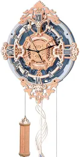 Puzzle 3D din lemn Robo Time din 231 de piese - Ceas de perete Note romantice