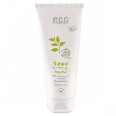Gel de dus natural cu rodie si ceai verde 200ml