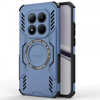 Husa MagSafe pentru Xiaomi Poco M8 Pro / Redmi Note 15 Pro+ 5G, Techsuit, ArmorMag, Albastra