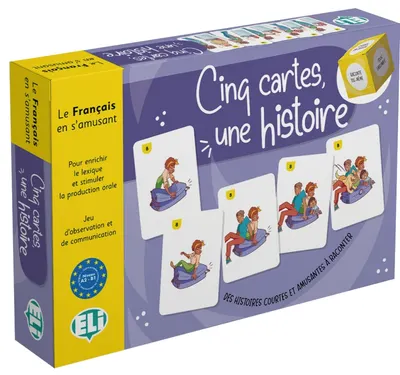 Joc educativ Cinq cartes, une histoire (Limba Franceză)