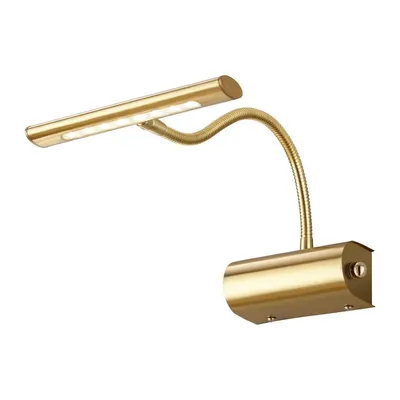 Aplică de perete alămie LED cu structură flexibilă/cu intensitate reglabilă Curtis – Trio