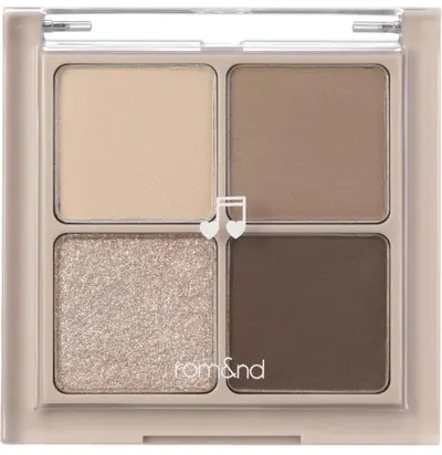Rom&nd Paletă de farduri de pleoape Better Than Eyes, M02 Dry Buckwheat Flower, 4 culori
