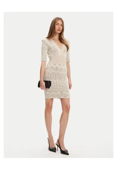 Rochie tricotata de dama Marciano Guess 5YGK20 5877Z - bej