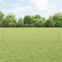 vidaXL Stâlp de gard încorporat 5 buc. Argintiu 100 cm