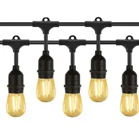 Ghirlanda LED, senzor crepuscular, 4 moduri, lumina alb calda, telecomanda, 10 metri