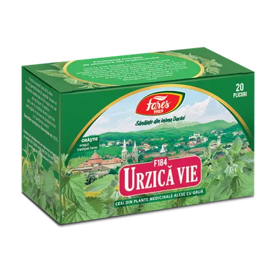 Ceai de urzica vie F184, 20 plicuri, Fares