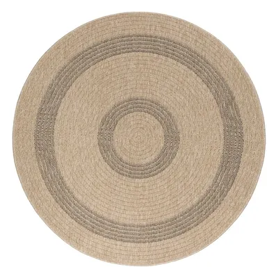 Covor de exterior negru/bej rotund ø 160 cm Comilla – Ayyildiz Carpets