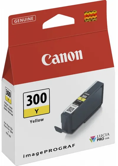 Cartuș cu cerneală Canon - PFI-300, pentru imagePROGRAF PRO-300, galben