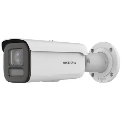 Camera supraveghere exterior IP cu iluminare duala Hikvision ColorVu DS-2CD2687G2HT-LIZS, 8 MP, 2.8 - 12 mm, motorizat, IR/lumina alba 60 m, slot card, detectie miscare, protectie perimetrala, PoE