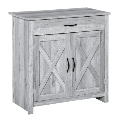 HOMCOM Bufet de Bucatarie Stil Country, Mobilier Multifunctional | Aosom Romania