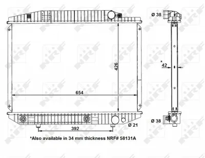 Radiator motor potrivit MERCEDES S (C126), S (W126) 3.8-5.5
