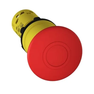 Buton urgenta Ø22, rosu cap ciup. Ø40mm -declans.bloc. imping.-trag1 NO + 1 NC