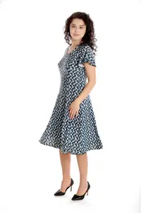Rochie clini CV24033 negru/albastru/alb, Cesy | marimea M