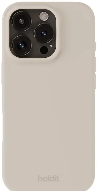 Husă Holdit - Silicone, iPhone 16 Pro Max, Light Beige