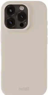 Husă Holdit - Silicone, iPhone 16 Pro Max, Light Beige