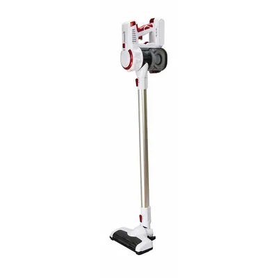 Aspirator vertical Hausberg HB-2027, putere 220W, fara sac, capacitate 0.25 l, filtre lavabile, 2 viteze, perie rotativa, timp de lucru 20-40 min, Alb Engros