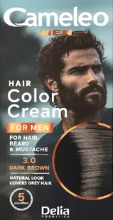 Delia Cameleo Vopsea de păr și barbă, 3.0 Maro închis, 30 ml