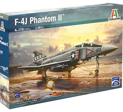 Model asamblabil Italeri Militar: Avioane - Vânător-bombardier american McDonnell Douglas F-4J Phantom II
