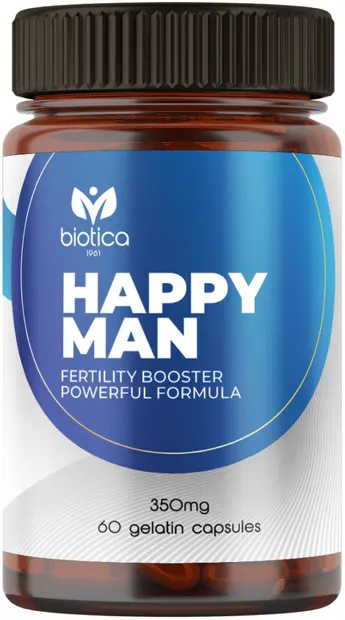 Happy Man, 350 mg, 60 capsule de gelatină, Biotica 1961