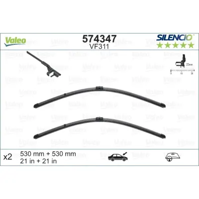 Lamela stergator VALEO 574347