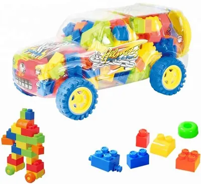 Constructor Raya Toys - Set în cutie, Mașină, 29 piese