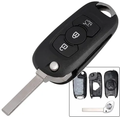 Carcasa Cheie Auto Techstar tip Flip cu 3 Butoane si Lama HU100 pentru Opel Astra K 2015-2019