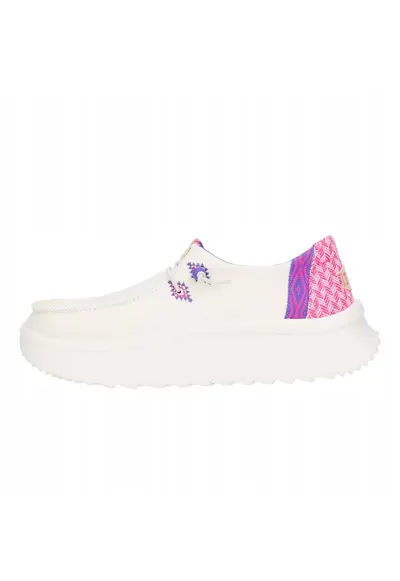 Mocasini Femei Spuma EVA - Wendy Peak Chambray - Alb - Alb
