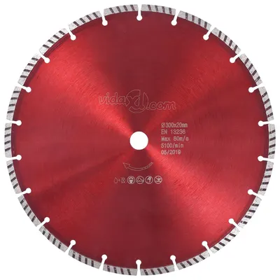 vidaXL Disc diamantat de tăiere cu turbo, oțel, 300 mm