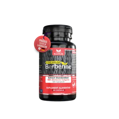 Premium Berberine 600mg, 60 capsule, Boost4Life
