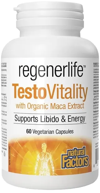 RegenerLife TestoVitality, 60 capsule, Natural Factors