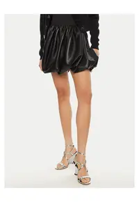Fusta din imitatie de piele - neagra