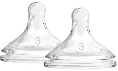 Tetine pentru biberoane Dr. Brown's Wide-Neck Options - 2 bucăți, 6m.+