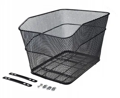 Cos biciclete spate, 29 x 39 x 25 cm, culoare negru