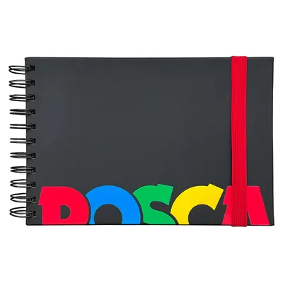 Bloc A5 hartie neagra, alba, kraft, 100g/mp, 46coli, Posca