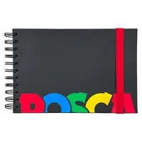 Bloc A5 hartie neagra, alba, kraft, 100g/mp, 46coli, Posca