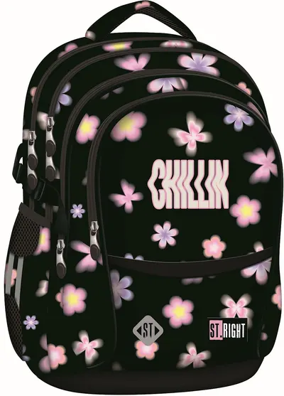 Ghiozdan școlar St. Right Flower Mood - 4 compartimente , 23 l