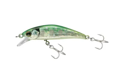 Vobler Jackall Tricoroll Ryushin 43hw 4,3cm/3g Flash Green Back