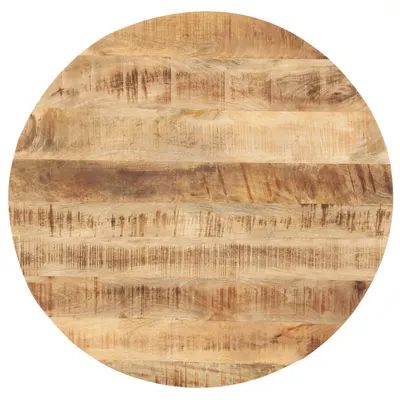 Gossi blat de masa, 80 cm, lemn masiv de mango, rotund, 25-27 mm