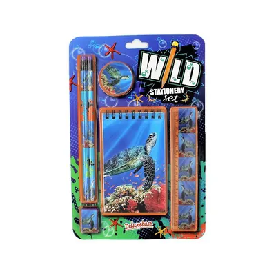 Set 6 rechizite Wild stationery Țestoasă