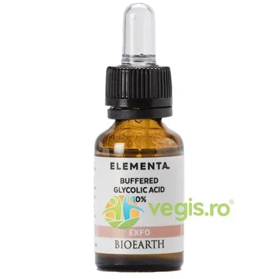 Ser cu Acid Glicolic 10% Beauty Booster Elementa 15ml