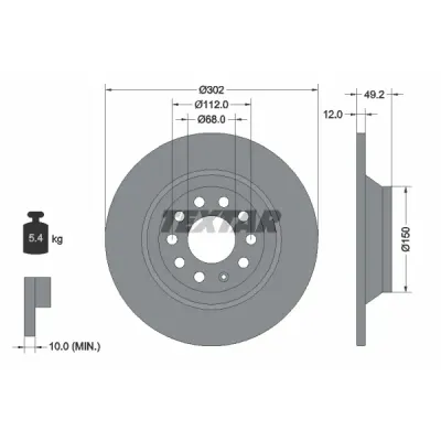 Disc frana TEXTAR 92132503